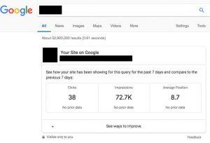 Google Search Console Stats