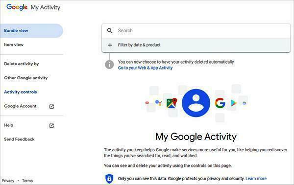google search history step2